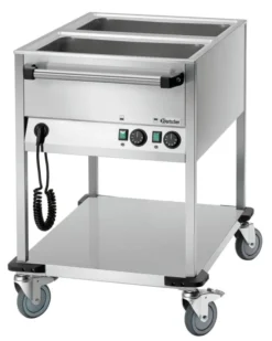 Chariot Bain Marie - 2 Bacs GN 1/1 avec Robinet - Bartscher