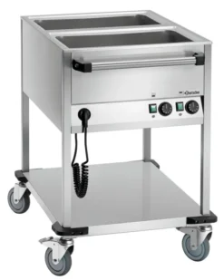 Chariot Bain Marie - 2 Bacs GN 1/1 avec Robinet - Bartscher