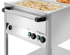 Chariot à Bain-Marie - 3 Cuves GN 1/1 avec Robinet - Bartscher