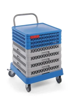 Chariot à casier de lavage avec poignée 575x545x(H)920 mm - Hendi
