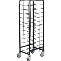 Chariot Chr Inox Professionnel 12 Plateaux - Acier Thermolaqué