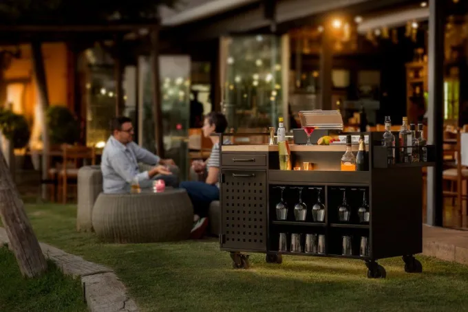Chariot à Cocktail avec Eclairage LED - Pujadas