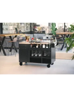 Chariot à Cocktails avec Zone Travail - Pujadas