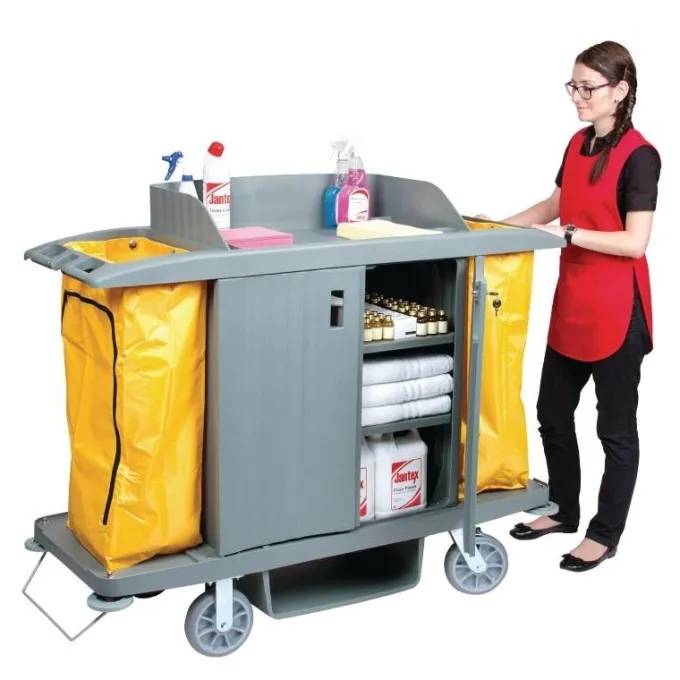 Chariot de nettoyage avec portes