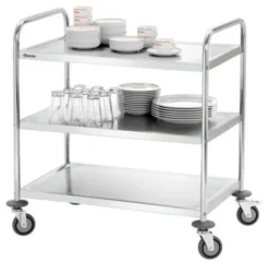 Chariot de service et débarrassage Inox - Bartscher