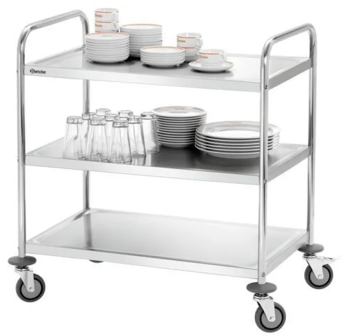 Chariot de service et débarrassage Inox - Bartscher