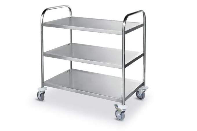 Chariot de Service Inox 3 Etagères 905x585x(H)945mm - Hendi