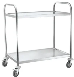 Chariot de Service Inox 2 Etagères 905x585x(H)945mm - Hendi