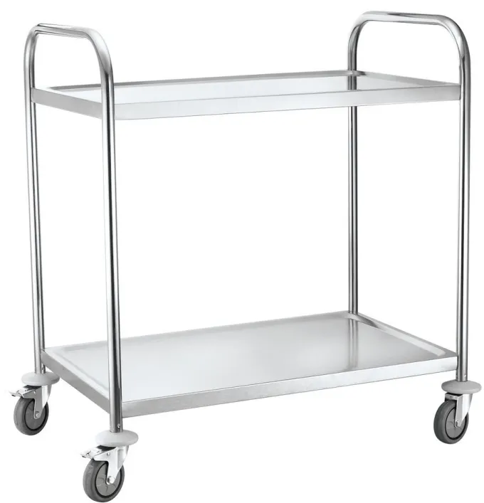 Chariot de Service Inox 2 Etagères 905x585x(H)945mm - Hendi