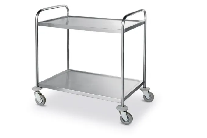 Chariot de Service Inox 2 Etagères 905x585x(H)945mm - Hendi