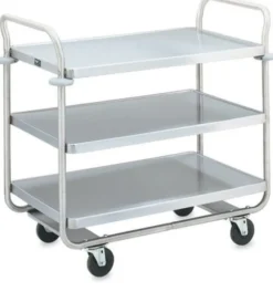 Chariot de Service Inox 3 Niveaux - 225Kg - Pujadas