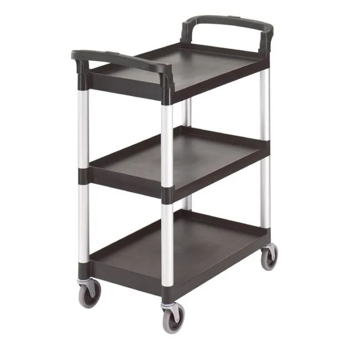 Chariot de service 3 niveaux noir - Cambro