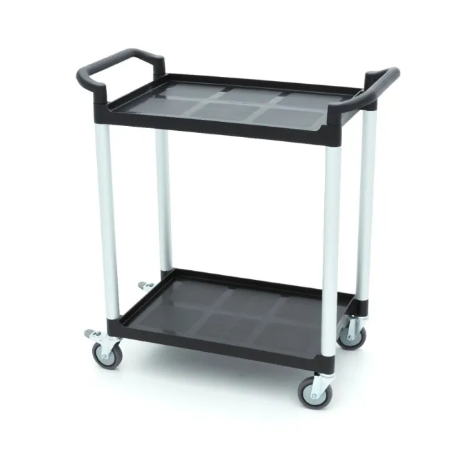 Chariot de Service - 2 Étagères en Plastique - 86,5 x 42,5 cm - Maxima
