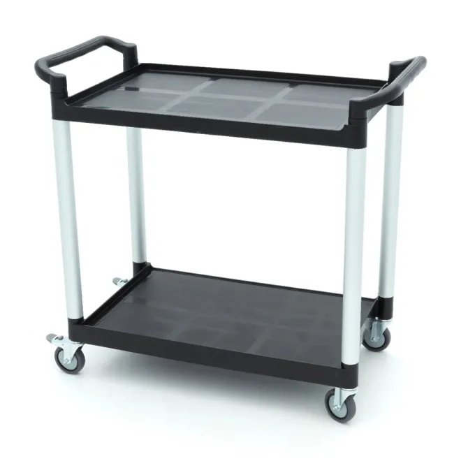 Chariot de Service - 2 Étagères en Plastique - 103 x 50,5 cm - Maxima