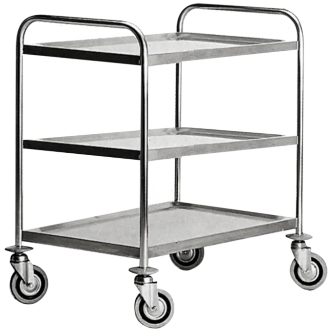 Chariot de service, 3 étagères 1000 mm - CR 103 - Redfox