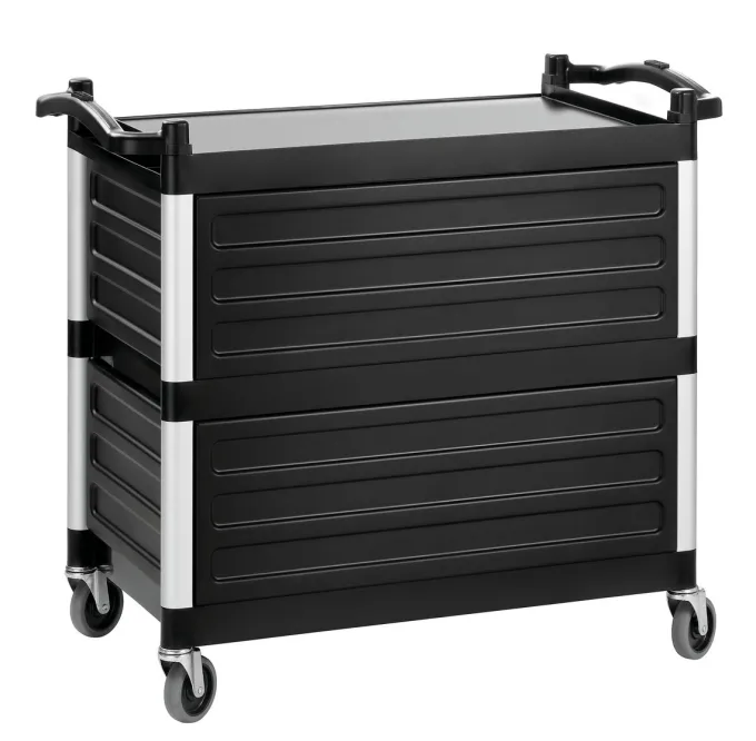 Chariot de service TSA300V - avec 3 tablettes - Bartscher