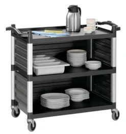 Chariot de service TSA300V - avec 3 tablettes - Bartscher