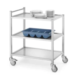 Chariot de service ultra-résistant 800x500x(H)850 mm - Hendi