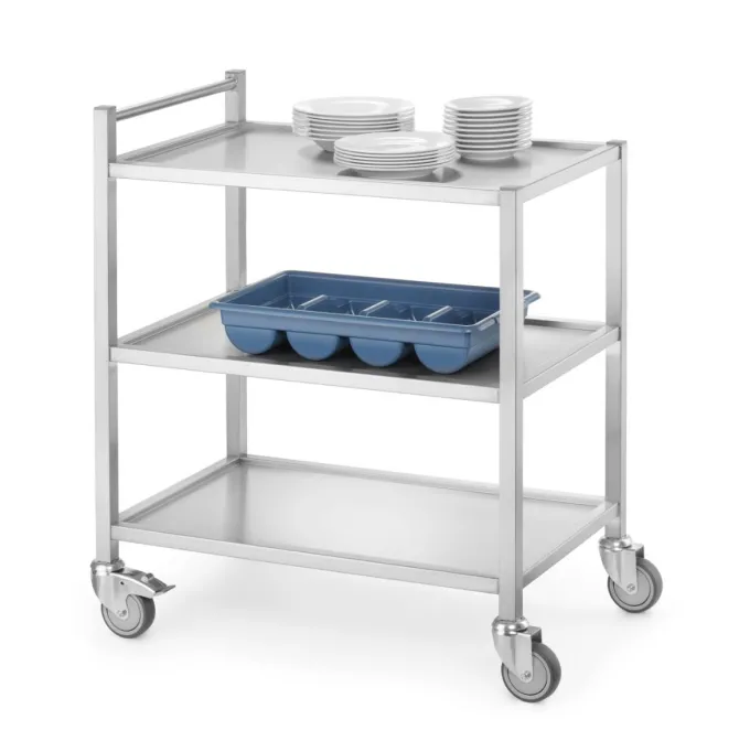 Chariot de service ultra-résistant 800x500x(H)850 mm - Hendi