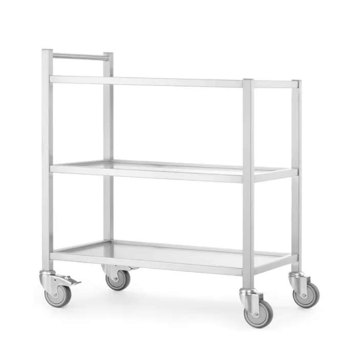 Chariot de service ultra-résistant 800x500x(H)850 mm - Hendi