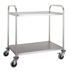 Chariot en inox démontable - 2 plateaux - Combisteel
