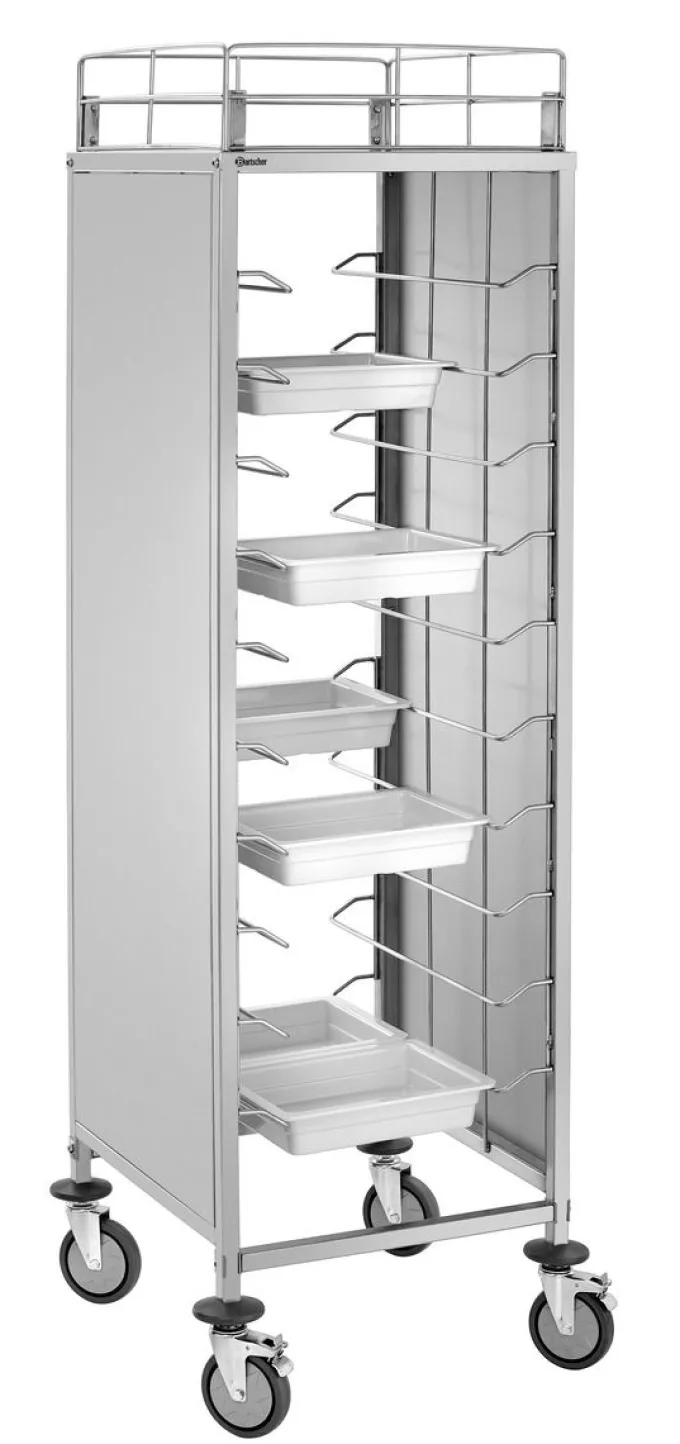 Chariot à Etagères Inox 10 x GN 1/1 - Barstcher