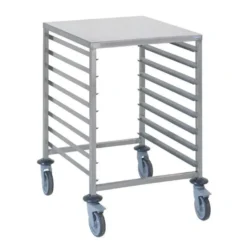 Chariot à glissières GN 2/1 8 niveaux avec tablette Tournus