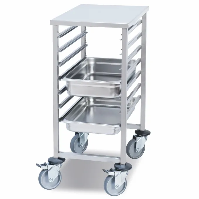 Chariot à Glissières pour Transport de Plateaux GN 2/1 - 7 Niveaux - Pujadas