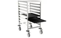 Chariot Inox de Pâtissier Bas Renforcé pour Plateaux - Distform