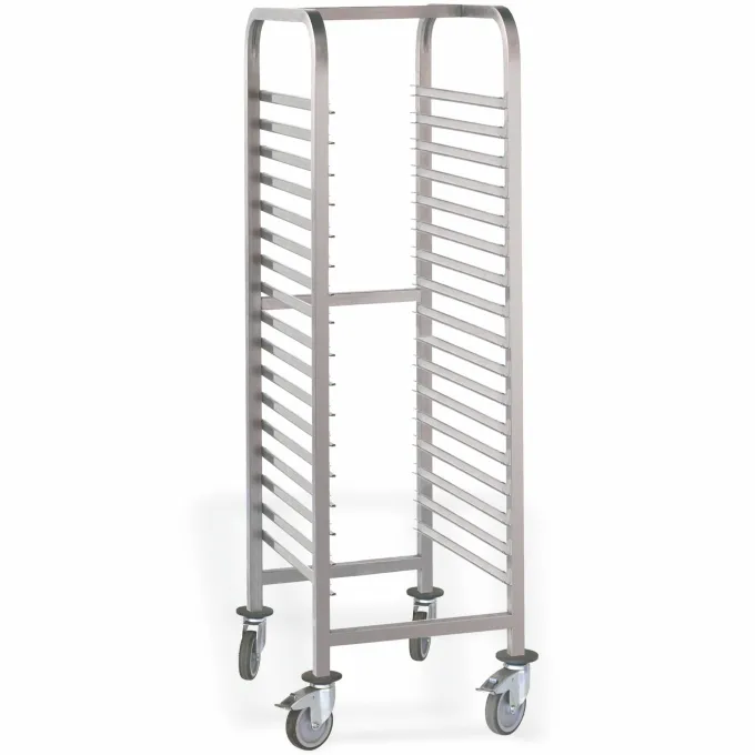 Chariot Inox à Glissières Démontable 17 Niveaux pour Bacs GN 1/1 - Pujadas