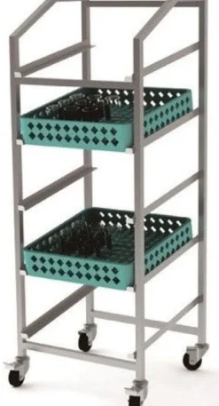 Chariot Inox pour Casier de Vaisselle 500 x 500 - Combisteel