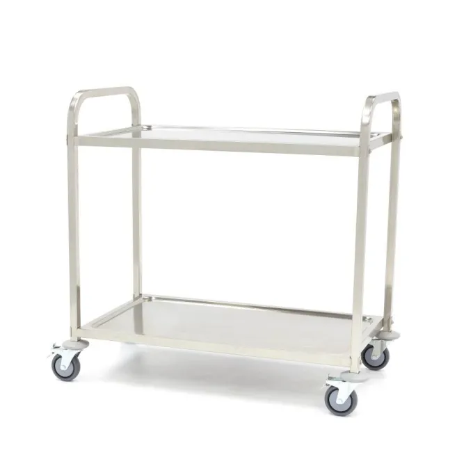 Chariot Inox - 2 Étagères - Maxima