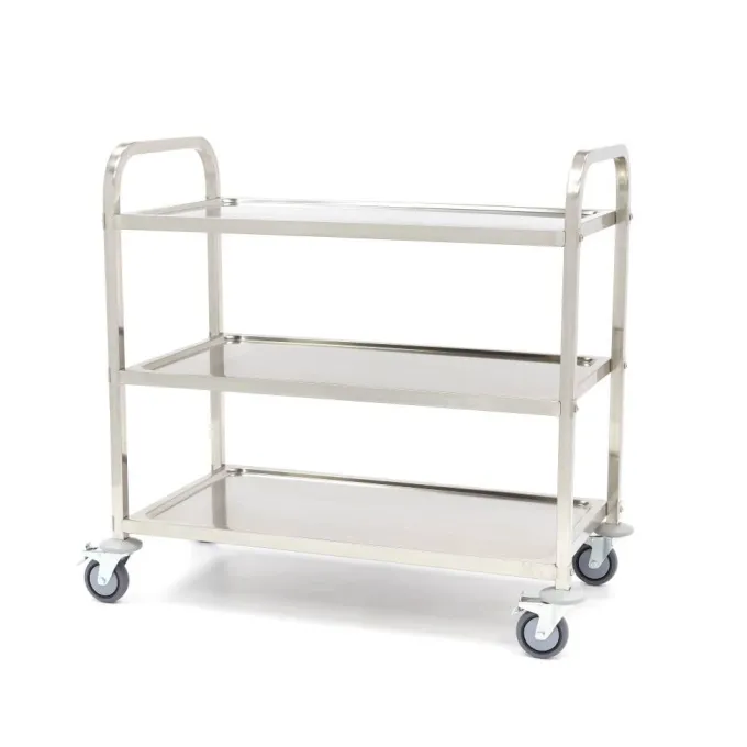 Chariot Inox - 3 Étagères - Maxima