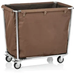 Chariot à Linge Chrome avec 4 Roulettes 95 x 58 x 84 cm - Was Germany