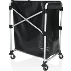 Chariot à Linge en Fer avec 4 Roulettes 66 x 49,5 x 86 cm - Was Germany