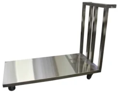 Chariot Plateforme Inox 304 Plateau Plein - L2G - 410103
