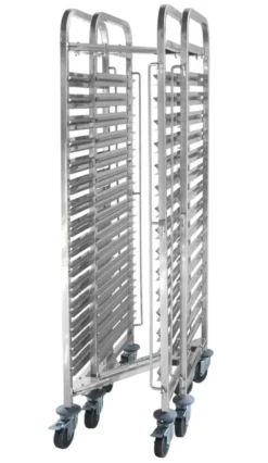 Chariot porte-plateaux emboîtable- 15 x GN 1/1 445x610x(H)1710 mm - Hendi