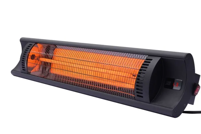 Chauffage de terrasse infrarouge Bola Noir 230V/2500W 879x85x(H)195 mm - Hendi