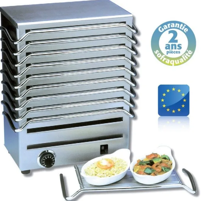 Chauffe plat à 10 plaques - Sofraca