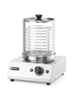 Chauffe-Saucisses Rond Vapeur - Inox - Verre Trempé - Hendi