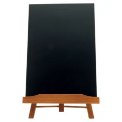 Chevalet de table - ardoise A4 incluse - Bois avec finition acajou laqué-36x22cm - Securit