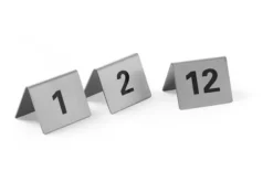 Chevalets de table numérotés Numéros 1-12 50x35x(H)40mm - Hendi