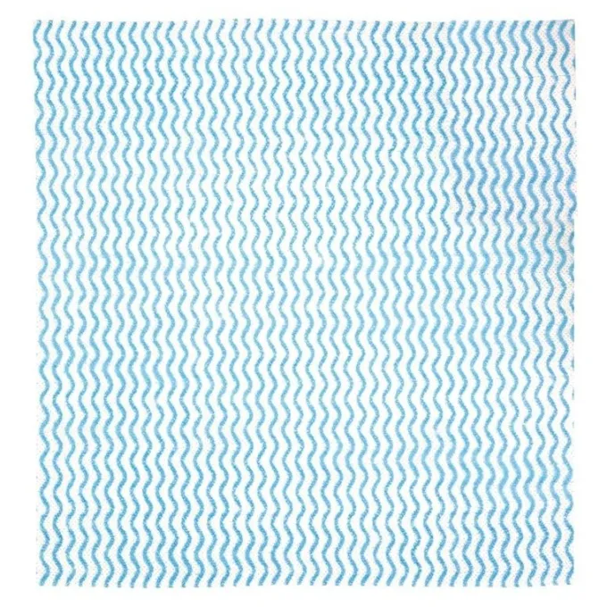 Chiffon non tissé bleu - Rouleau de 100 chiffons - Jantex