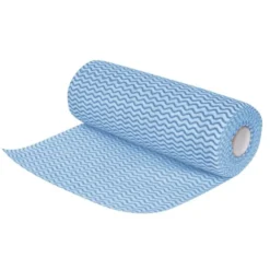 Chiffon non tissé bleu - Rouleau de 100 chiffons - Jantex