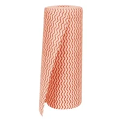 Chiffon non tissé rouge - Rouleau de 100 chiffons - Jantex