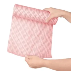 Chiffon non tissé rouge - Rouleau de 100 chiffons - Jantex