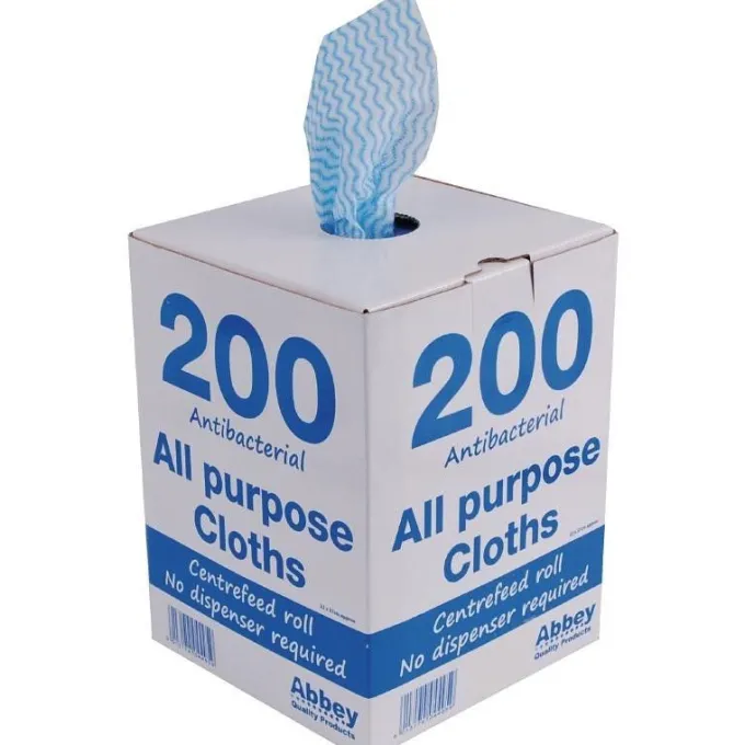 Chiffon tout usage antibactérien bleu - Jantex