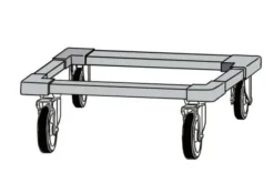 Châssis à Roulettes pour Tiroirs et Armoires Maintien au Chaud HSW011E/HSW012E/HSW013E - Moduline