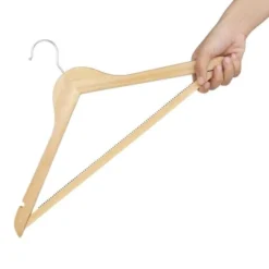 Cintres en Bois Naturel - Lot de 10 - Bolero
