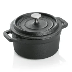 Cocotte en Acier Inoxydable noir H 65 mm Ø 100 mm 1 - Was Germany